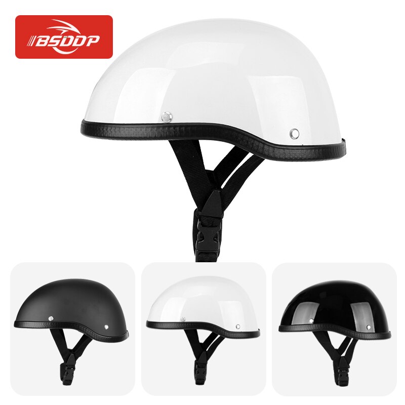 Casco RETRO para motocicleta, protector de cara abierta para Scooter, Motocross, Kask