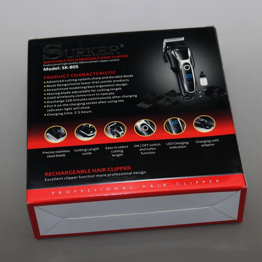 Turbo hair clipper barber hair trimmer electirc trimer electric hair cutter adjustable hair cutting machine haircut