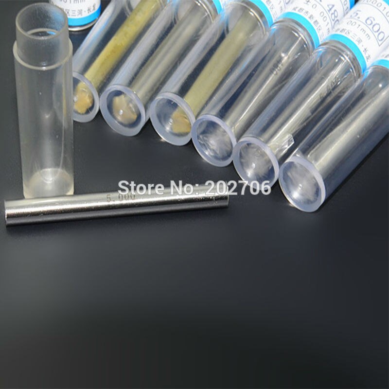 1,00 ~ 2,00mm ~ 3,00mm ~ 4,00 ~ 5,0 calibrador de pasador de acero de precisión paso 0,01mm Juego de calibrador de enchufe liso herramienta de medición de pasadores, 101 unids/lote