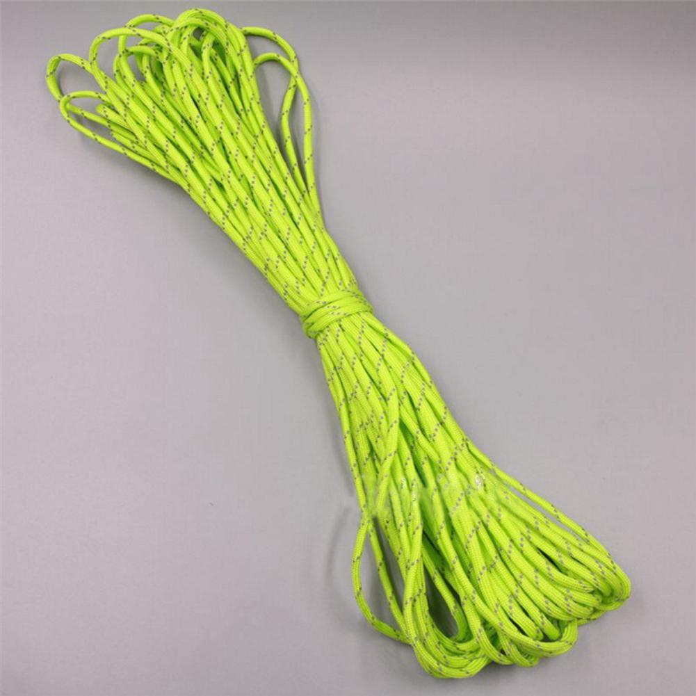 20m/ rulle telt reflekterende linje udendørs camping fluorescerende nylon lysende telt line camping snor presenning husly baldakin telt værktøj