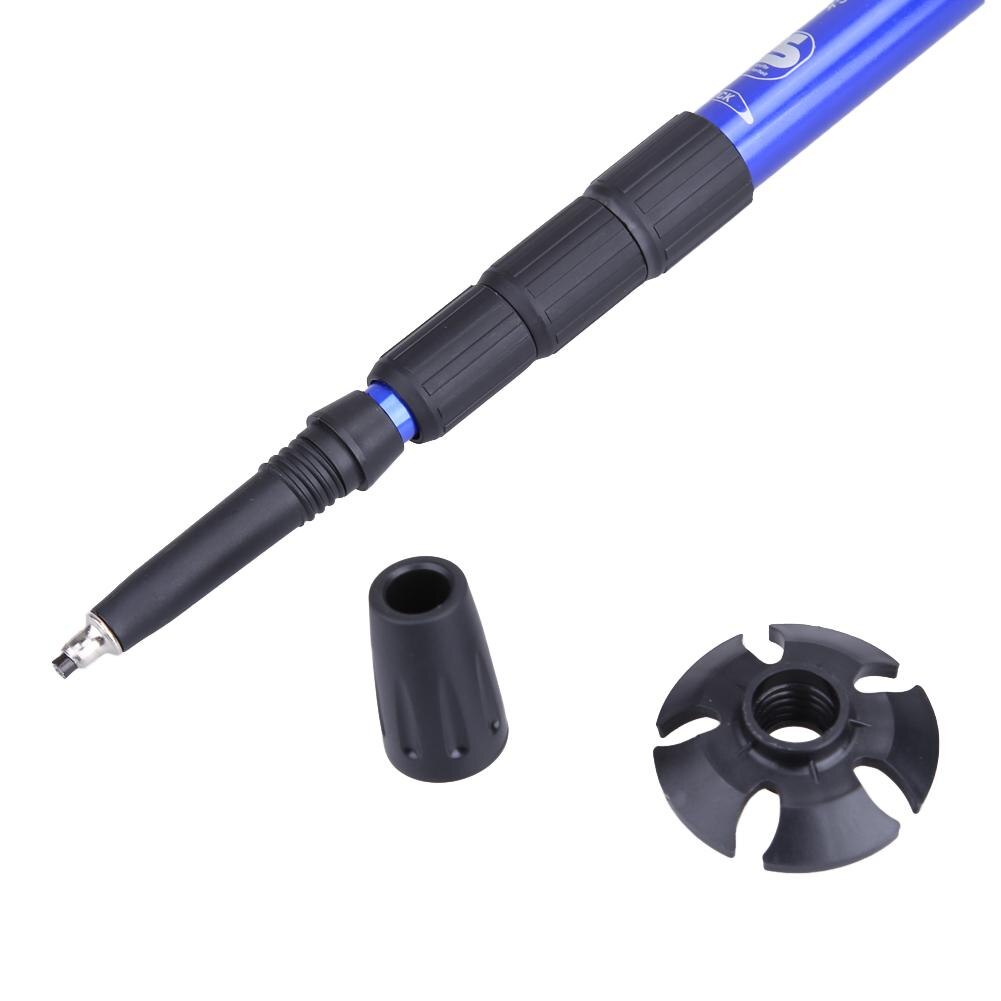 1Pc Anti Shock Walking Sticks Adjustable Walking Poles Trekking Hiking Poles Ultralight Telescopic Walking Canes Hiking Stick