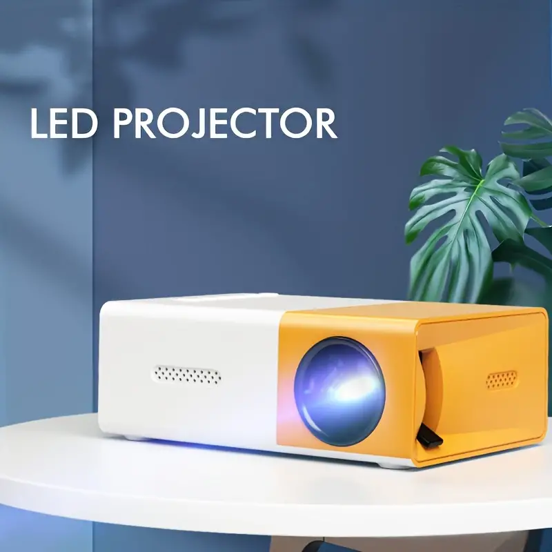 YG300 Entertainment Mini Projector, compatible with USB HD SD plug to connect to phone built-in speaker for indoor and outdoor