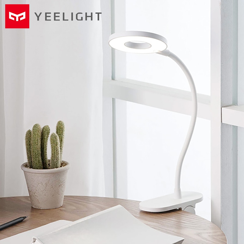YEELIGHT 5W LED USB Charging Clip Table Light Third Gear Dimming Desk Lamp Smart Clamp On Lights 14hours Standby for Reading