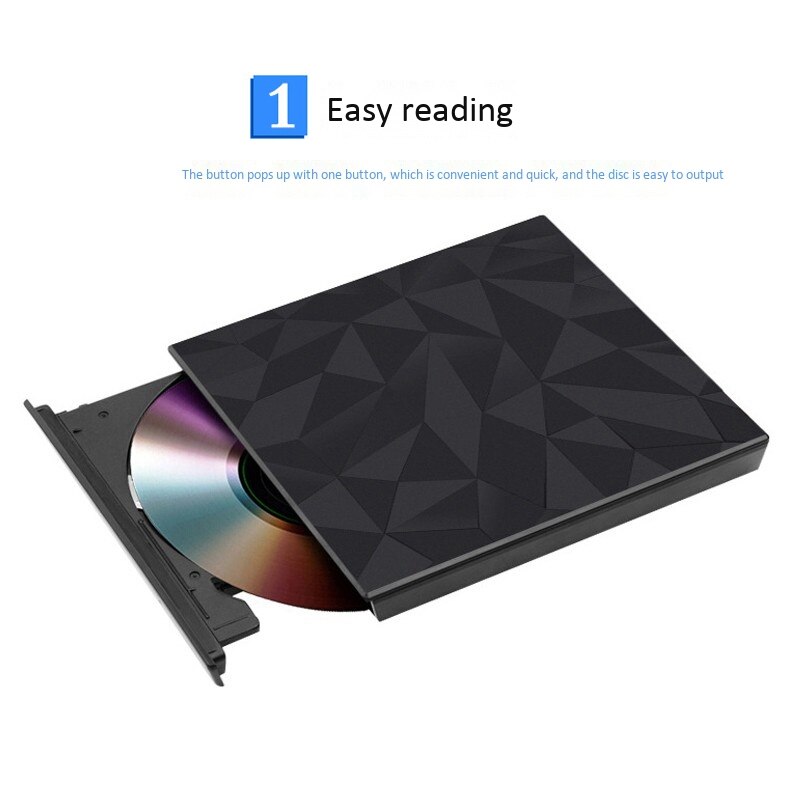 Blu-Ray, Usb Free Installation, Lightweight and Portable, Removable External Blu-Ray