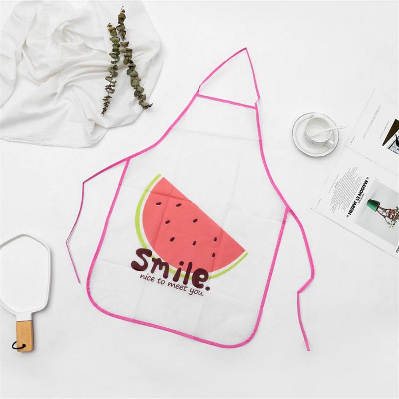 1 Uds. Delantal para mujeres delantal de fruta bonito sin mangas impermeable y a prueba de aceite delantal cocina utensilios de cocina