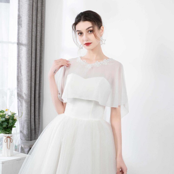 Vestes en mousseline de soie pour femmes, longues écharpes, châle, enveloppe, doux, pour soirée et mariage