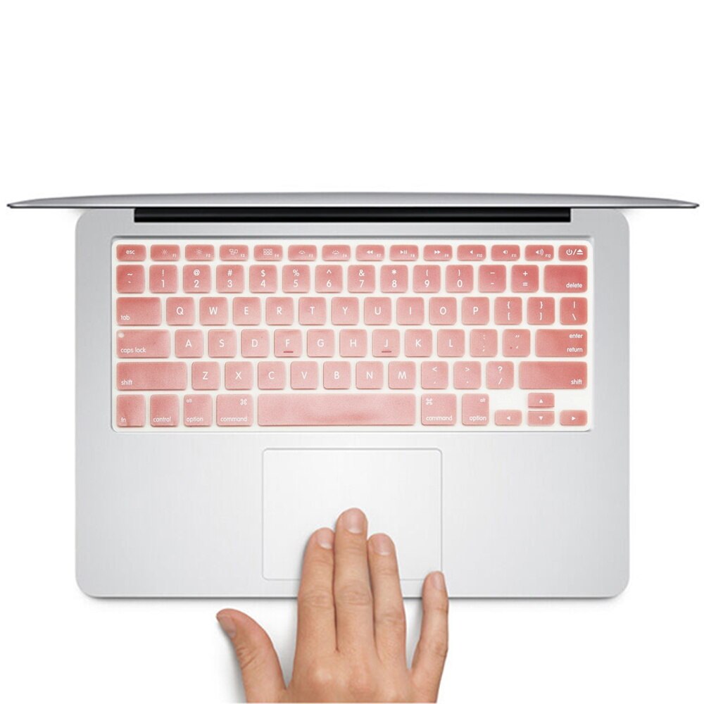 Laptop Toetsenbord Cover Voor Macbook Air 13 "A1369 A1466 A1342/Pro 13" A1278 A1425 A1502/Pro 15 "A1286 A1398 Soft Silicon Waterdicht: Rose Gold