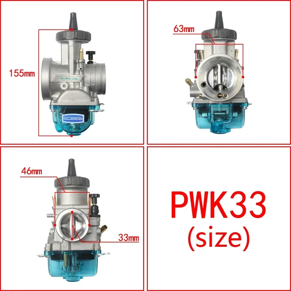 Racing Carburetor Keihin Pwk 38 '98 33/34/35/36/38/40/42mm For KTM 380 EXC 12 LT USA 1998 ATV motorcycle: Dark Grey