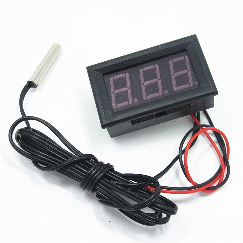 LED Digital Thermometer Car Indoor Outdoor Incubator Acquarium Temperature Sensor Meter Weather Station Monitor