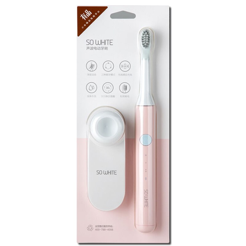 Xiaomi PINJING EX3 Sonic cepillo de dientes eléctrico cepillo de dientes inteligente Ultra sónico automático inalámbrico rápido recargable adulto impermeable: Rosa