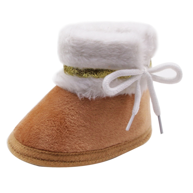 Winter Baby Laarzen Leuke Meisjes Warme Schoenen Zuigelingen Warme Schoenen Faux Voor Meisjes Baby Booties Katoen Jongen Laarzen