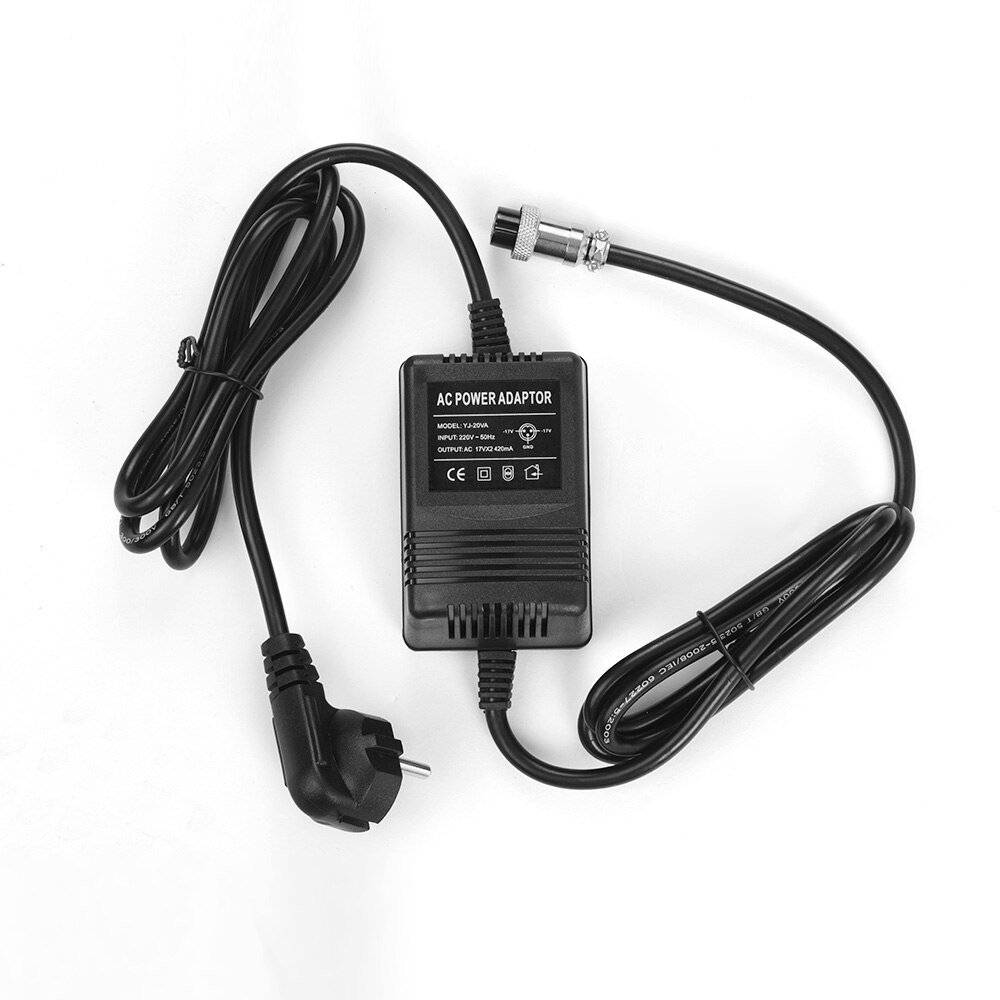 Mixer Power Supply 17V 420mA Mixing Console Power Supply AC Adapter 3-Pin Connector 220V Input for MG16/MG166CX/MG166C/F4/F7/6FX