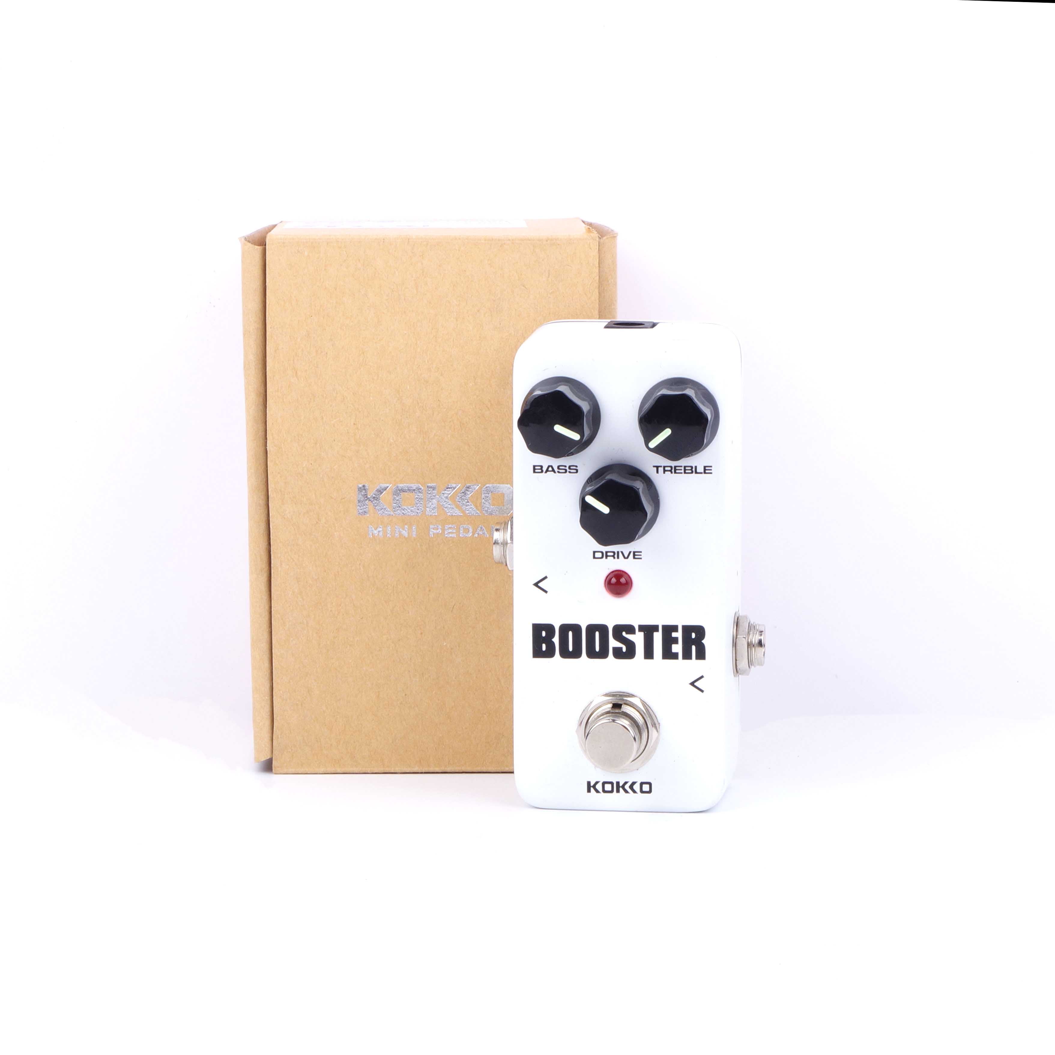 KOKKO Guitar Effects Pedal Chorus Compressor Overdrive Distortion Booster Vibe Vibrato Loop Reverb Phaser Tuner Guitar Pedal: KOKKO-Booster