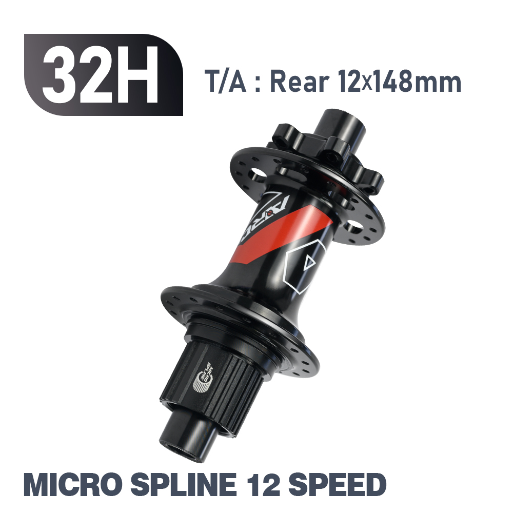 ARC Boost Hub 4 rodamientos MTB Hub 6 trinquetes 3 dientes 15x110 12x148 para Micro Spline 12S HG 8 9 10 11 12 Sram XD 12S buje de bicicleta: Morado