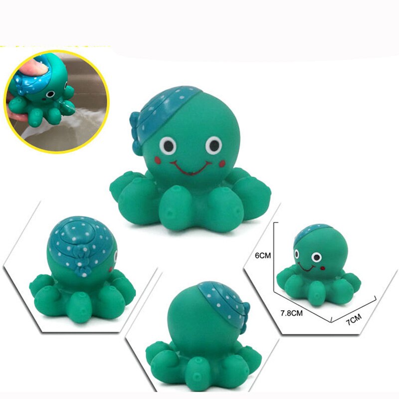 Waternevel Dier Zachte Rubber Speelgoed Bad Speelgoed Badkamer Baby Speelgoed Eend Groene Kikker voor Jongens Meisjes