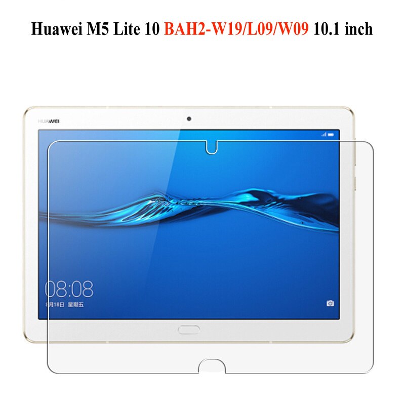 Protector de pantalla de vidrio templado para Huawei MediaPad M5 8,4 10,8 lite 8 10,1 de vidrio para huawei T5 10 8 honor tab 5 8,0 película de vidrio: Huawei M5 lite 10