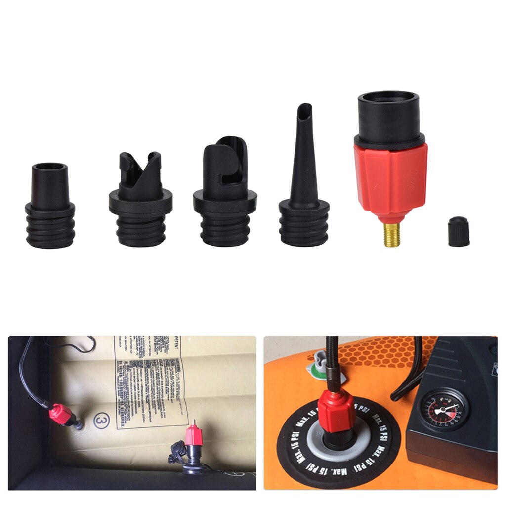 Pomp Adapter 4-In-1 Rubber Vlot Air Valve Adapter Rubberboot Opblazen Tool