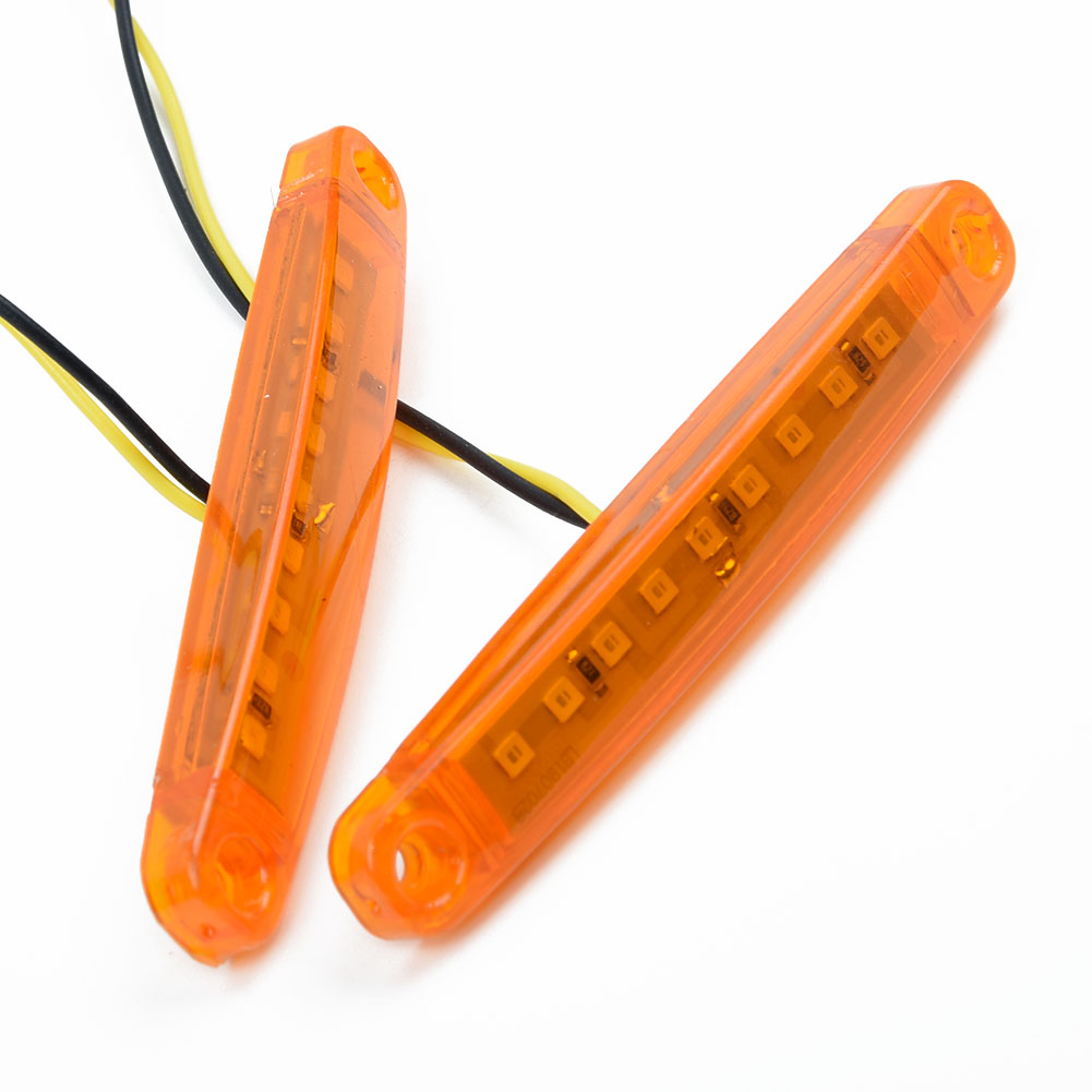 Luz LED de 20 piezas para camiones, luces de posición lateral para autobús o coche, iluminación ámbar impermeable, reemplazos de lámparas de señal de 24V