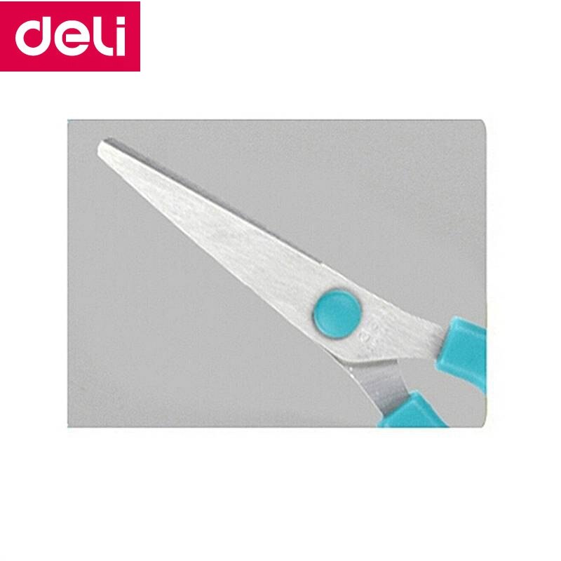Deli 6007 Student Scissors 132mm 51/5" stainless scissors retail packing