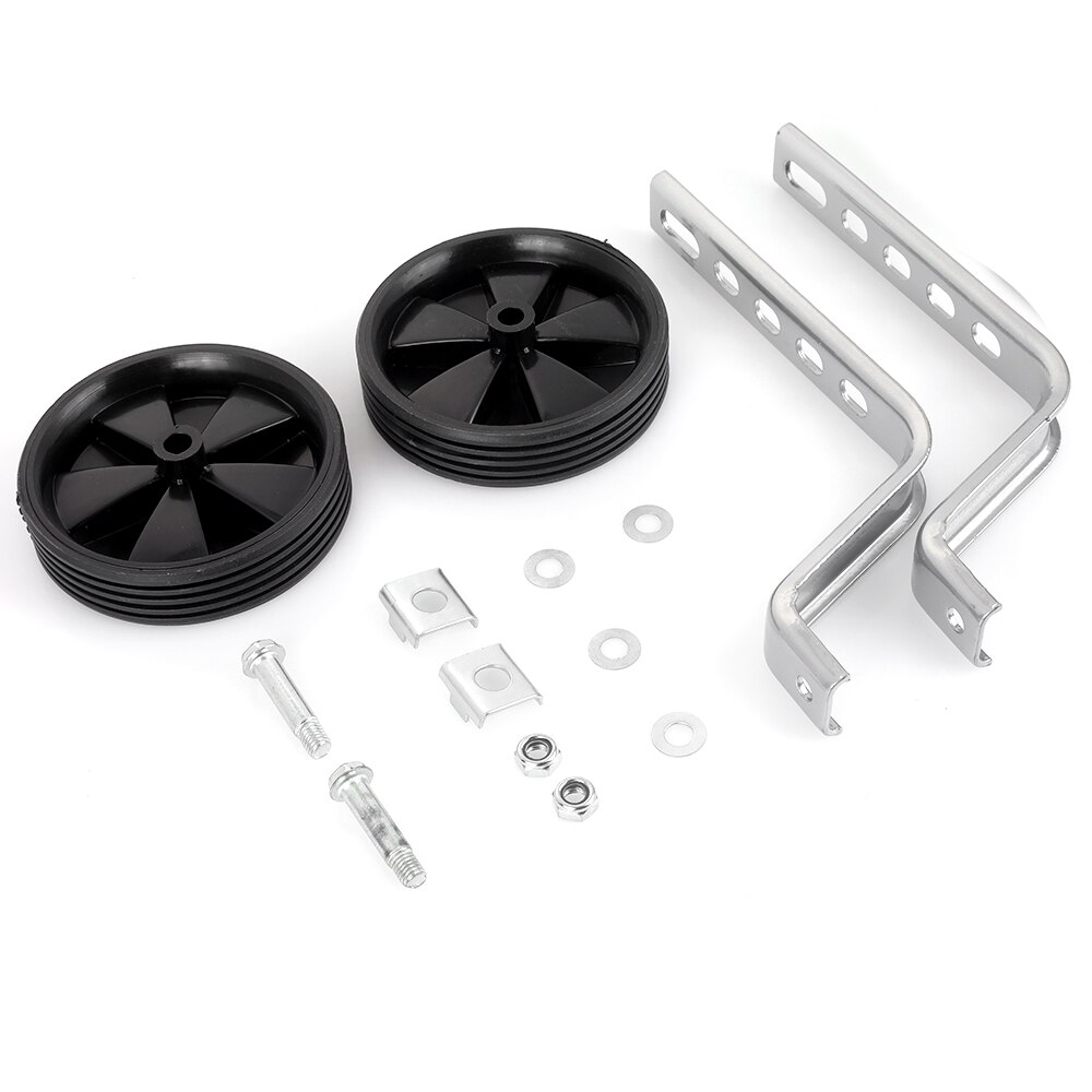 Universal Bicycle Kids Children Stabilisers Kit Bike Security Balance Auxiliary Wheel Training Bike Side Wheel Cycling Accessory: Type 1 Black