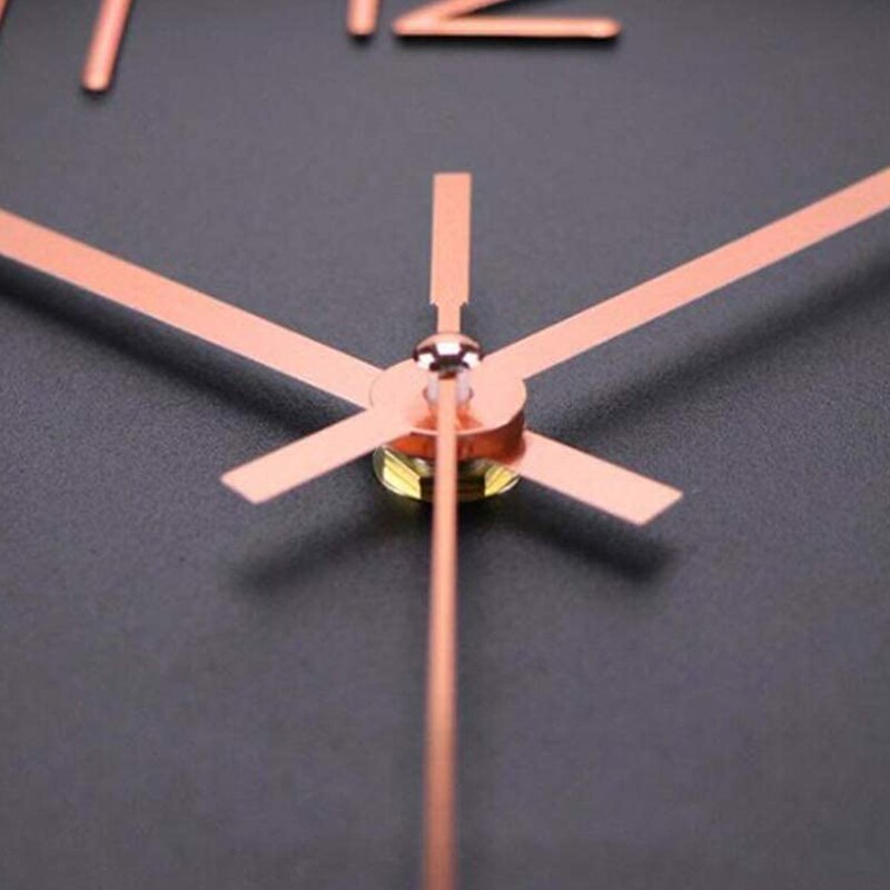 Large Digital Wall Clock for Living Room/Bedroom Decor Round Modern Atomic Mute Wall Clock 12Inch