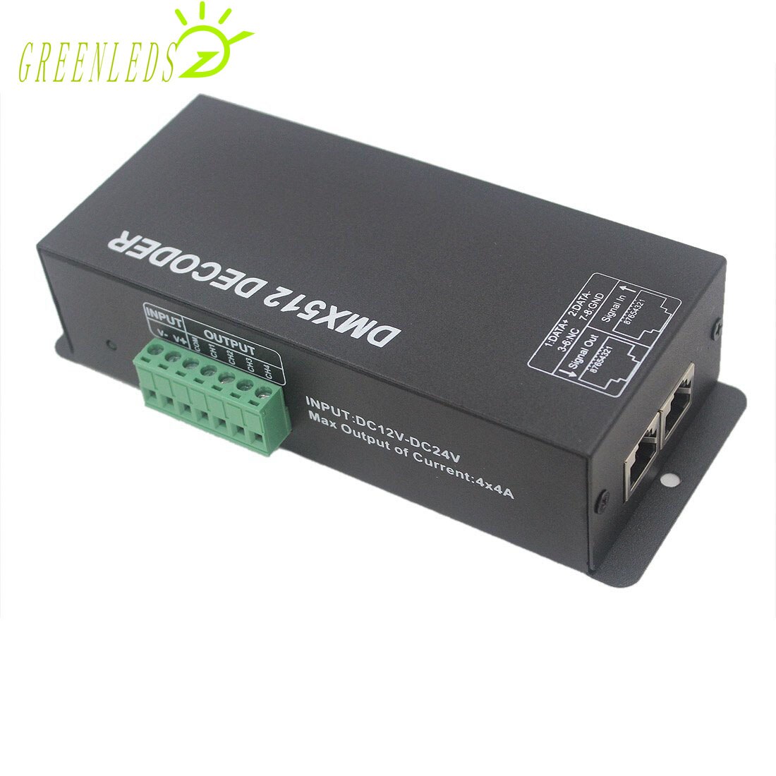 Led Rgbw Controller DMX512 Decoder Met Digitale Display 4 Kanaals JM-DMX-04 Met 3 Jaar Garanties Controller