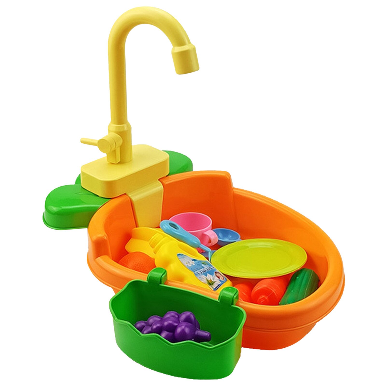 Kitchen Sink Toys with Running Water Playing Kitchen Set Toys Funny Role-playing Simulation Toy Educational for Girls Boys