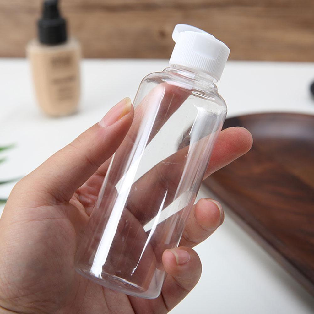 Flacon Vide Plastique 60ml/75ml/80ml/100ml/120ml Makeup Bottles For Liquid Cap Empty Lotion Plastic Cream Flip C0O4