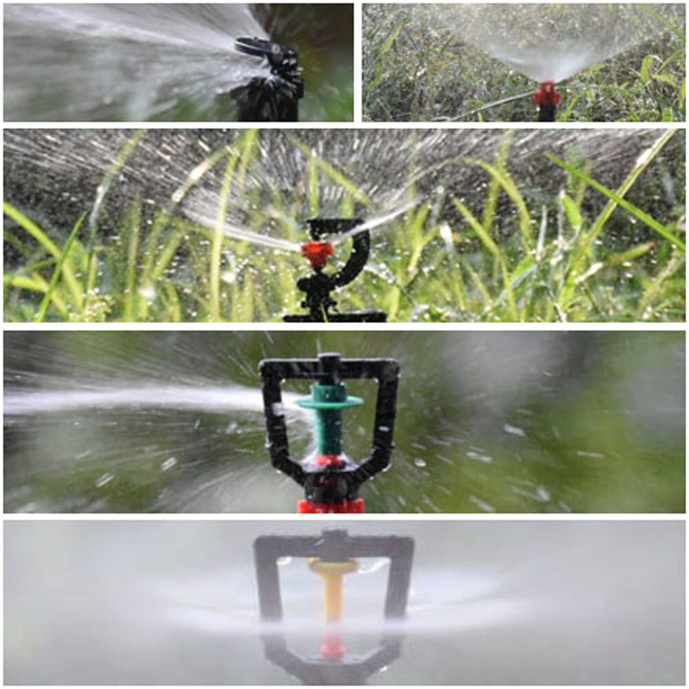 Drip Irrigation Watering Sprinkler Dripper Greenhouse Garden Adjustable Mist Emitters Stake Micro Spray Rotating Nozzle
