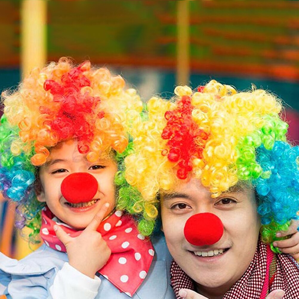 30Pcs/pack Red Clown Noses Foam Clown Noses Cosplay Red Clown Nose Novelty for Halloween Christmas Costume Party
