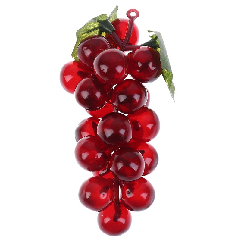 1pcs Real Touch Artificial Fruit Grapes Plastic Home Garden Wedding Party Decoration: 1