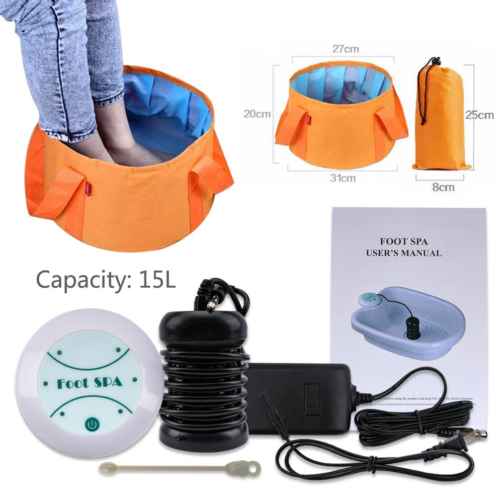 Fotbad ionisk detox massasjemaskin med fot sevje massasje ion rens aqua celle spa ion detox lindring smerter fotmassasje: Et sett (plugg i storbritannia)