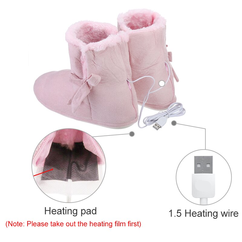 USB Heated Foot Warmer Shoes Boot Electric Heating Pads Winter Feet Leg Warmer Thermostat Warming Tools Skiing Boot Slipper