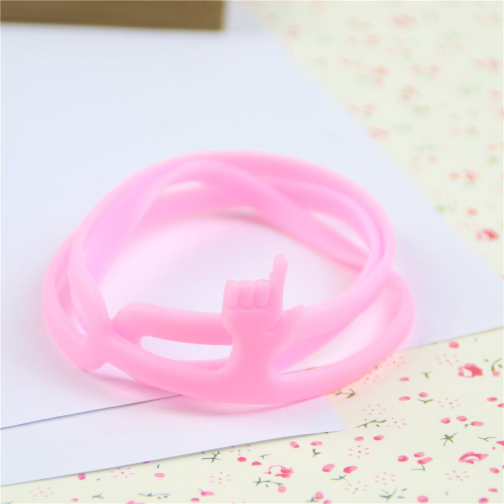 Cute Silicone Finger Pointing Bookmark Book Mark Office Supply Funny: E