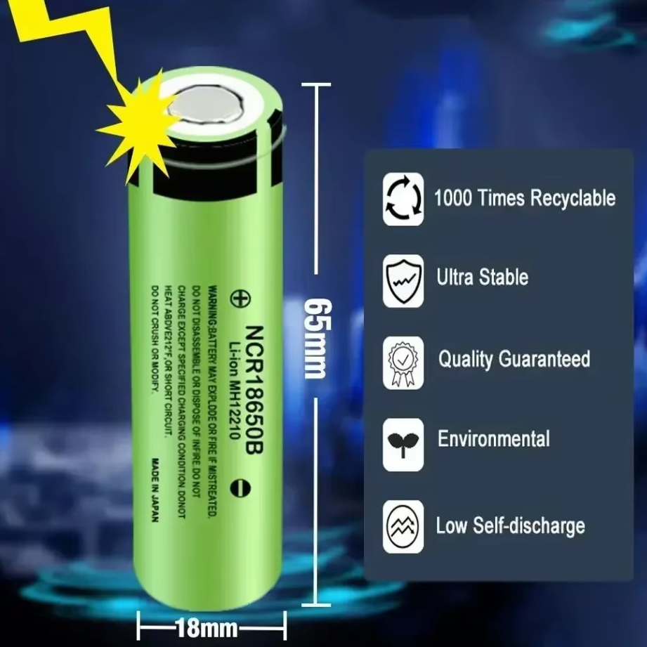 Original 18650 Battery NCR18650B 3.7v 3400mAh Lithium Rechargeable Battery For Flashlight Batteries Shipment