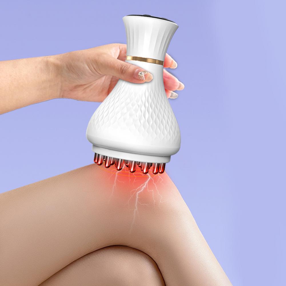 Trådlös handhållen benmassageapparat 25 massagehuvuden 19 lägen justerbar uppladdningsbar trådlös elektrisk massageapparat