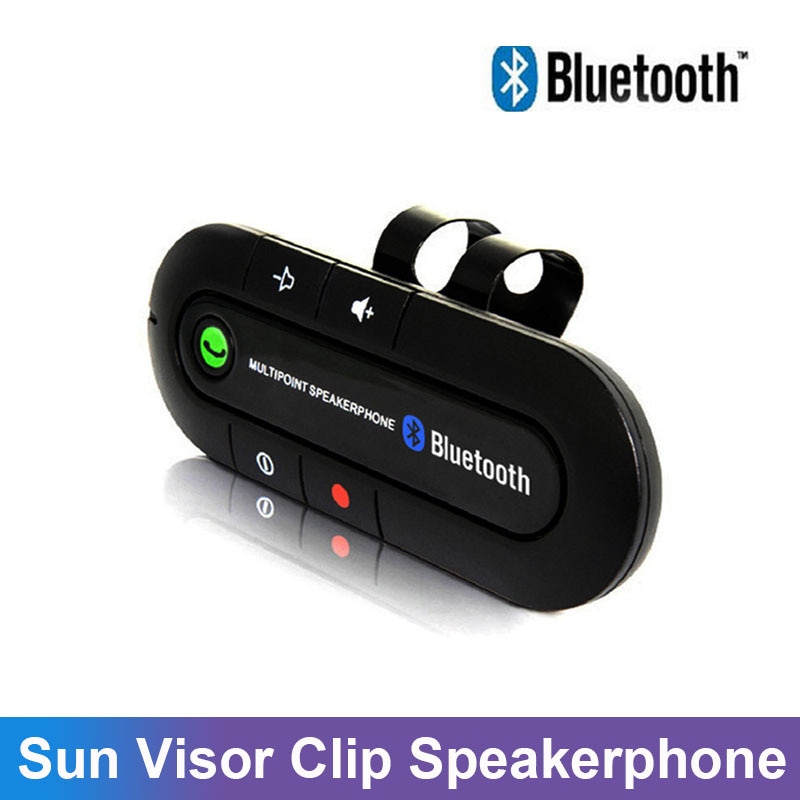 Draadloze Auto Bluetooth Speakers Handsfree Car Kit Handsfree Bluetooth Speakerphone Zonneklep MP3 Speler Auto Accessoires