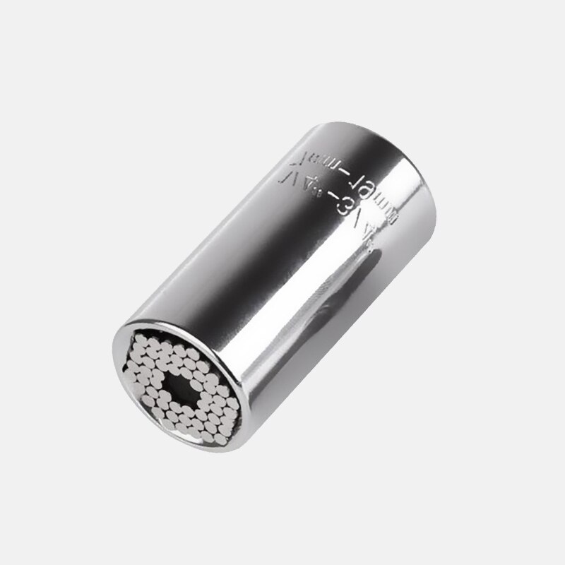 7-19mm Universal Torque Wrench Head Set Socket Sleeve Power Drill Ratchet Bushing Spanner Magic Key Grip Hand Tools Household: 8