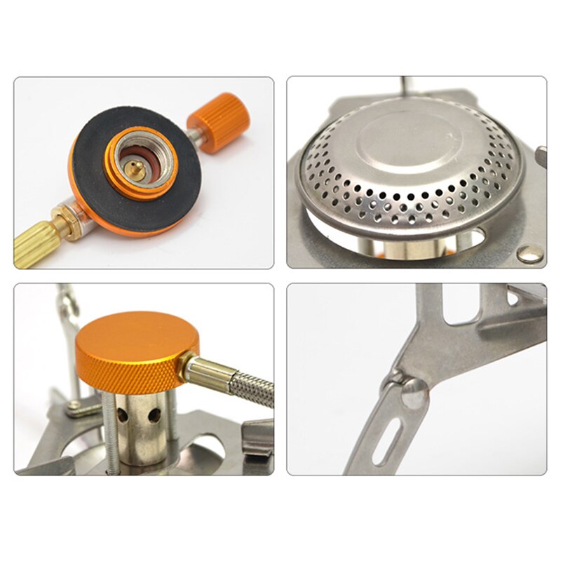 Portable Mini Barbecue Grill Outdoor Stove Compact Camping Hiking Fishing Gas Heater Cooker Tool