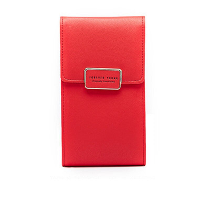 Koreaanse versie stevige damestas crossbody tassen schoudertas dames leren mobiele telefoon tas dames messenger bags pakket: Rood