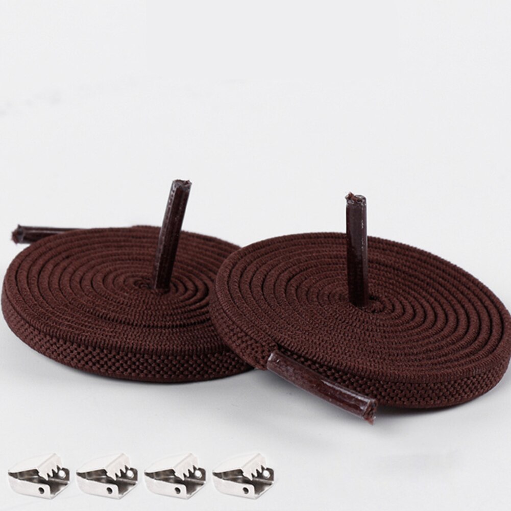 1 Paar Casual Geen Tie Schoenveters Voor Sneakers Stretch Elastische Lui Geen Stropdas Platte Veters 100 Cm Snoep Kleur sport Outdoor Strings