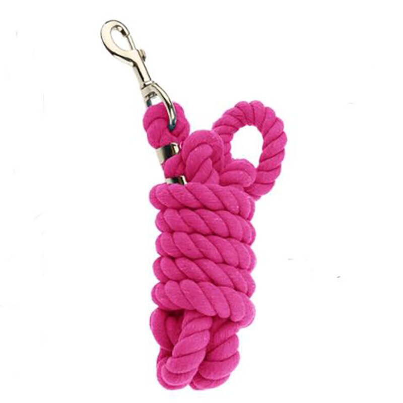 Paard Lood Touw Weave Rein Bold Katoen Paard Touw Kleur Drie-Strand Puller Touw Paardensport Voor Mannen Kleur: pink