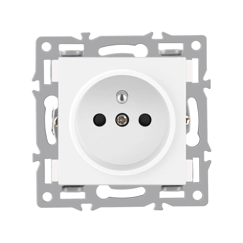 NYWP-wall mount module diy European standard white glass panel power socket switch button, hdmi, free combination of functions: Khaki