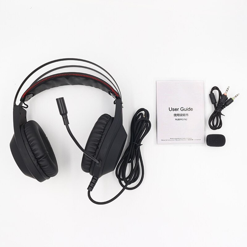 Teamyo N2 PS4 Gaming Hoofdtelefoon Oortelefoon Headset PC Gamer Bass Casque met Microfoon voor Computer/PS4 Xbox een/Laptop/Telefoon