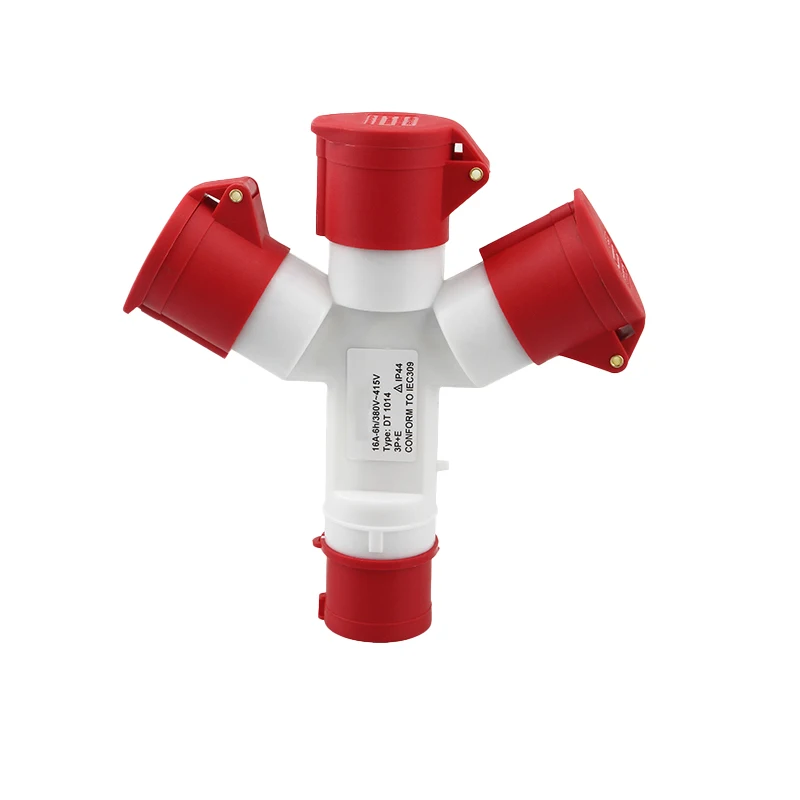 Industrial plug Y-type multi-function three-way branch socket 1013 waterproof 220v 380V Three-phase electricity 3P4P5P 32A16a