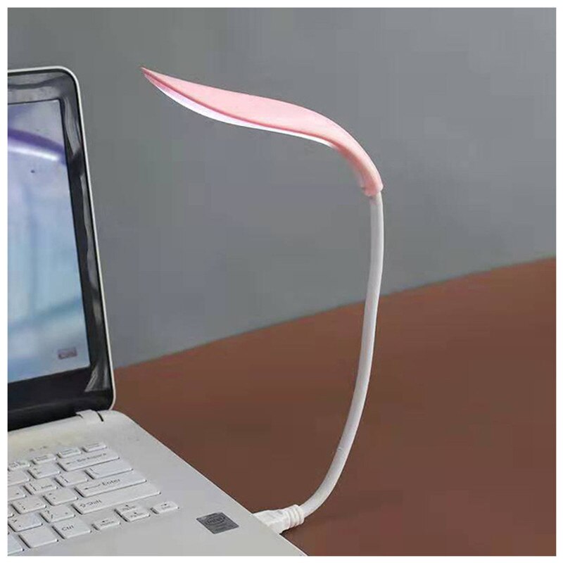 1Pc Opvouwbare Super Bright Usb Led Boek Licht Draagbare Leeslamp Licht Tafellamp Voor Power Computer Laptop Night verlichting: USB pink