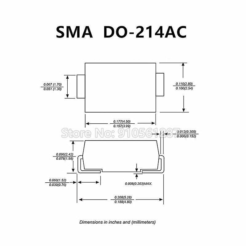 SMA DO-214AC US2G US1G US1B S2G 21M US2D US1D S2M US2M M7 1N4007 US1M US1J 1A 2A 200V 400V 1000V 600V SMD rectifier diode
