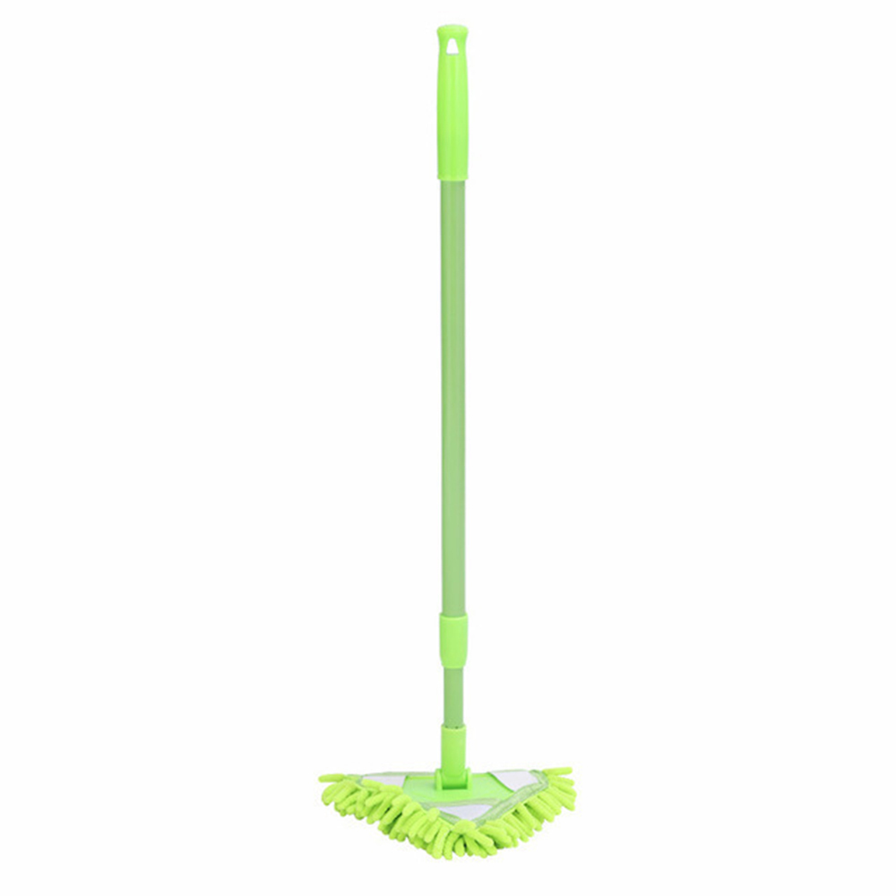 Mini fregona plana para limpieza de suelo de baño, herramienta de fregona perezosa para pared, cepillo de limpieza del hogar: Verde