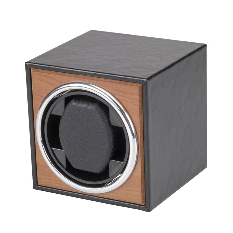 Enkelt imiteret pu læder korn automatisk ur opruller boks motor mover rotator optræk boks batteri watchwinder remontoir: Default Title
