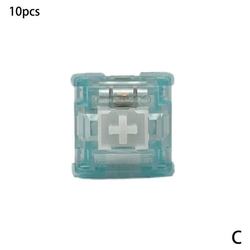 10pcs Outemu Switches Mechanical Keyboard Switch Silent Clicky Linear Tactile Similar Holy Panda Switch Lube RGB Gaming MX Switc: Outemu Ocean Switch